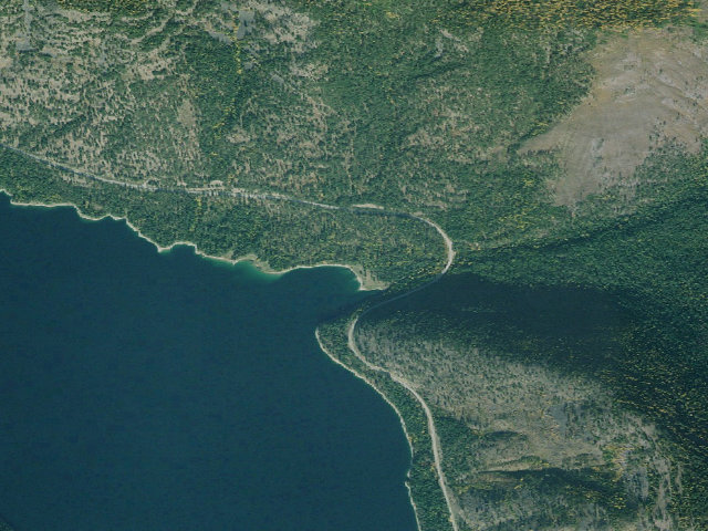 Aerial image of Ten Mile Site 1