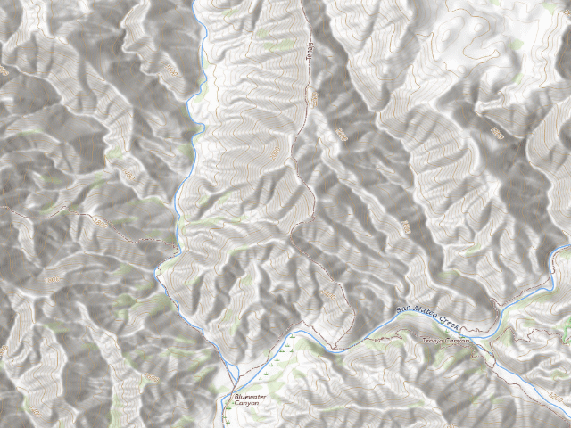 USGS topographic map of Tenaja Campground (Closed)