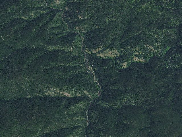 Aerial image of Tenmile Creek Campsite