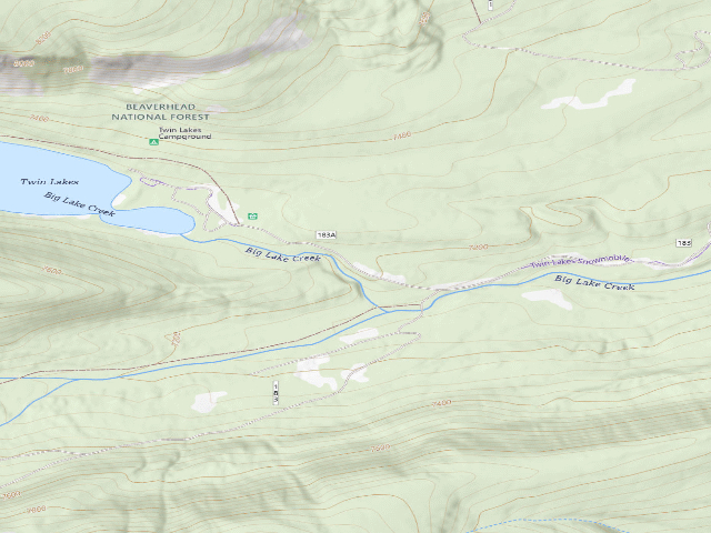 USGS topographic map of Tent Only Area