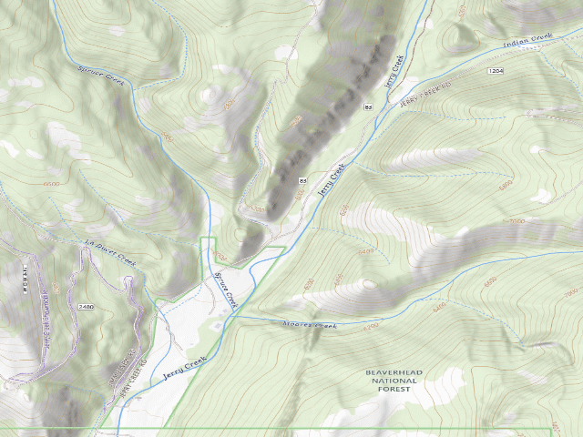 USGS topographic map of Tents