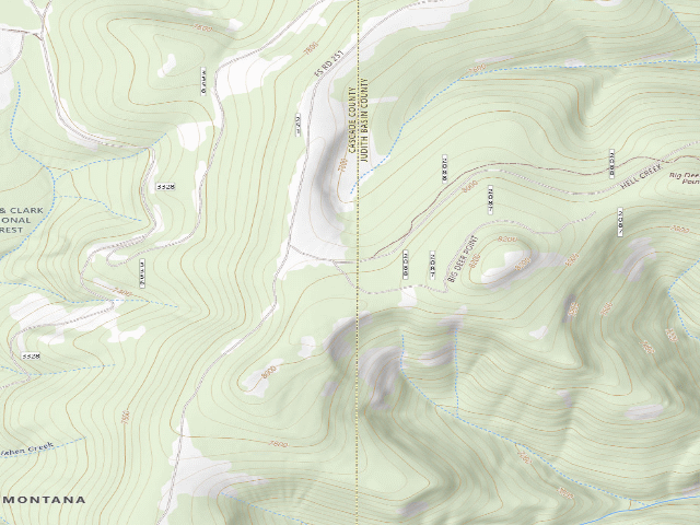 USGS topographic map of Tepee Butte -251-01