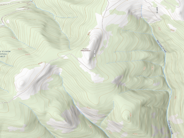 USGS topographic map of Tepee Butte -251-02