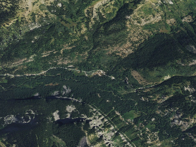 Aerial image of Teton Canyon Campground