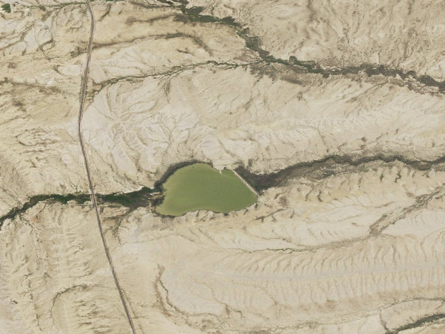 Aerial image of Teton Reservoir Recreation Site