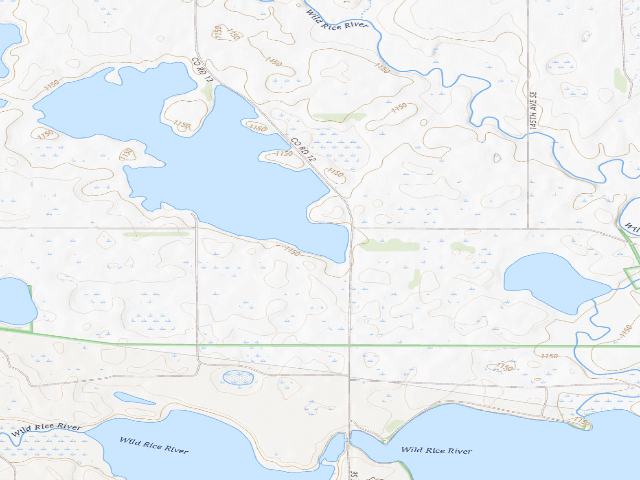 USGS topographic map of Tewaukon WMA (Sargent County)