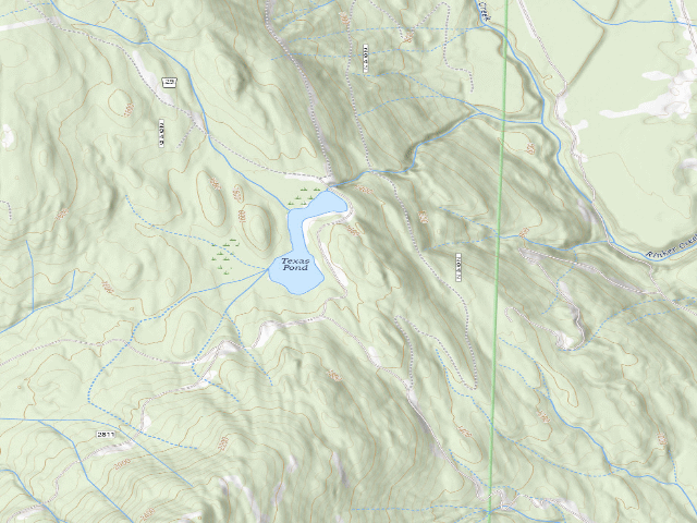 USGS topographic map of Texas Pond