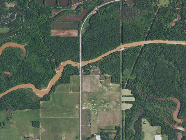 Aerial image of Texoma - Washita Arm WMA primitive camp #1