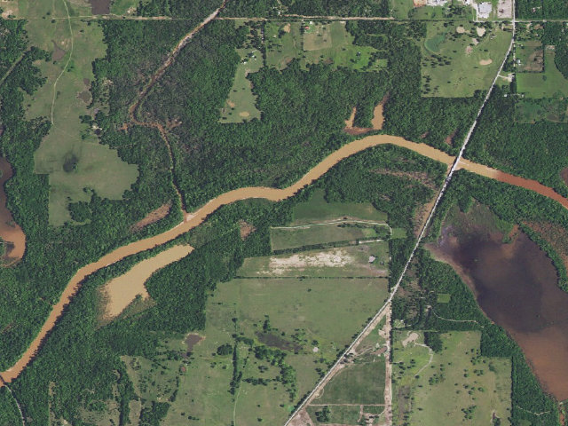 Aerial image of Texoma - Washita Arm WMA primitive camp #2