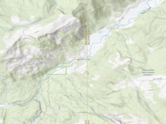 USGS topographic map of Tfork-020