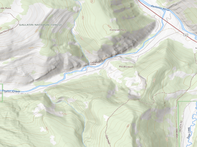 USGS topographic map of Tfork 1