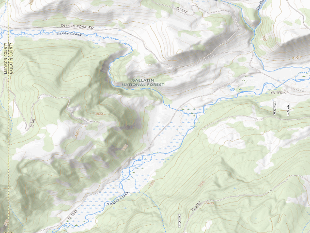 USGS topographic map of Tfork 8.3-015
