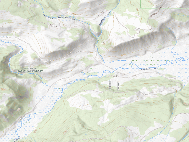 USGS topographic map of Tforkcache013