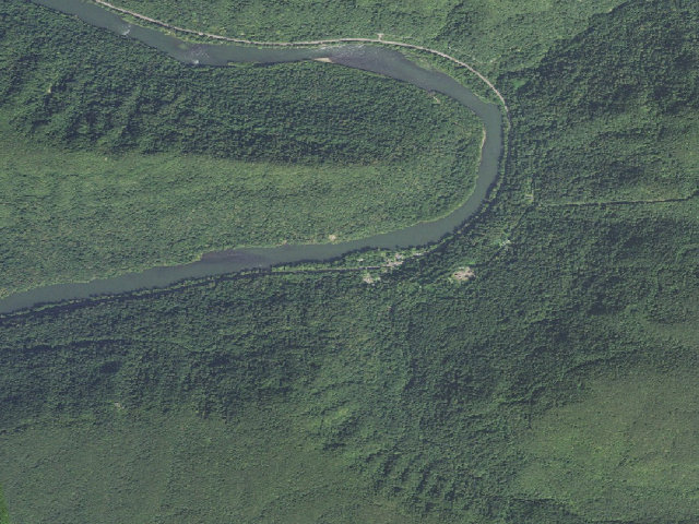 Aerial image of Thayer Campground