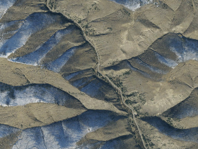 Aerial image of The Chute Group Campground