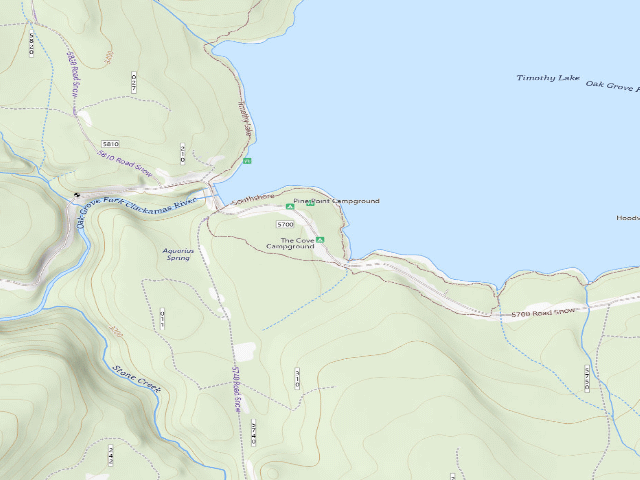 USGS topographic map of The Cove