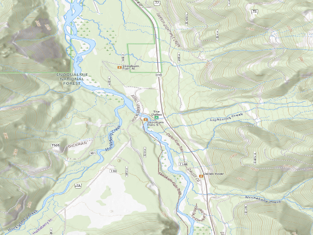 USGS topographic map of The Dalles