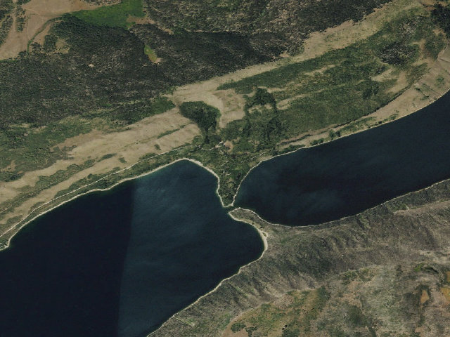Aerial image of The Narrows Campground