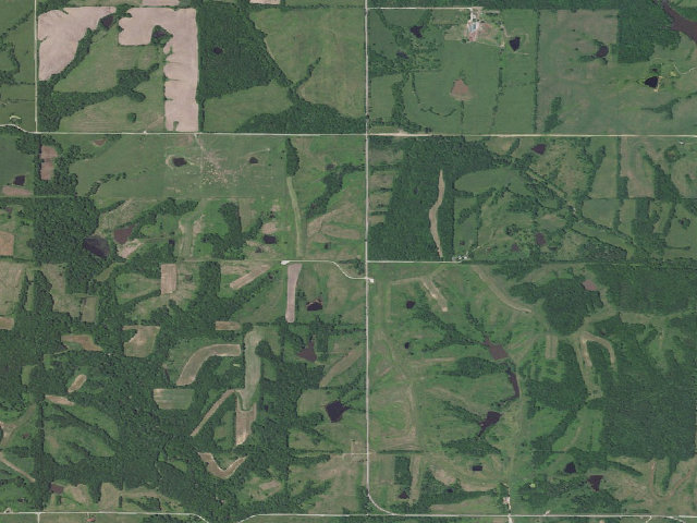 Aerial image of The Wayne Helton Memorial Wildlife Area