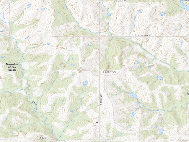 USGS topographic map of The Wayne Helton Memorial Wildlife Area