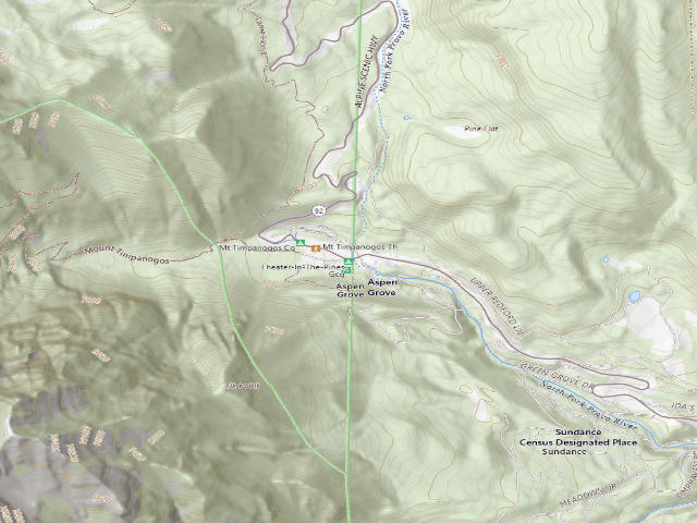 USGS topographic map of Theater-In-The-Pines