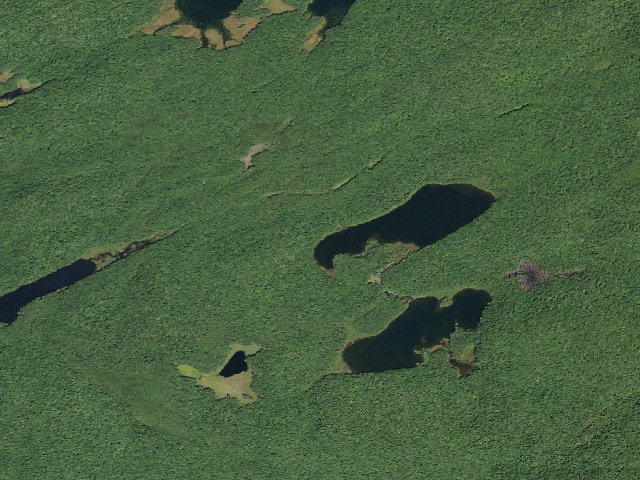 Aerial image of Third Lake #1 (Ferris Lake Wild Forest)