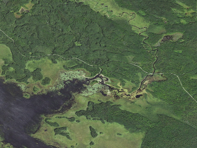 Aerial image of Third River Camp B28