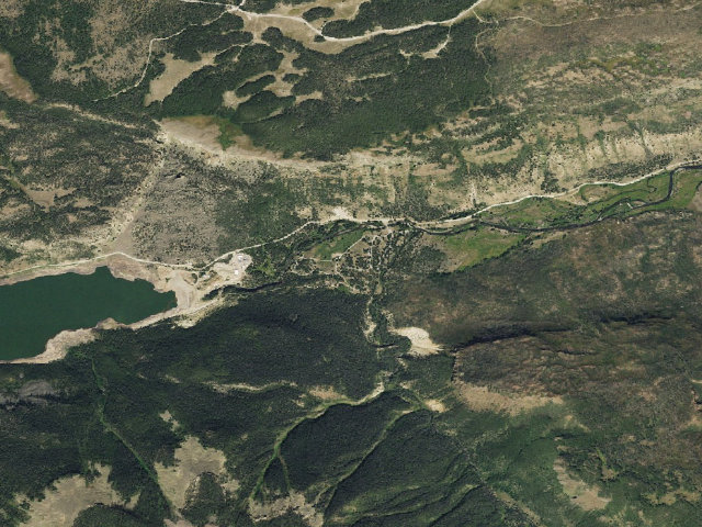Aerial image of Thirty Mile Campground