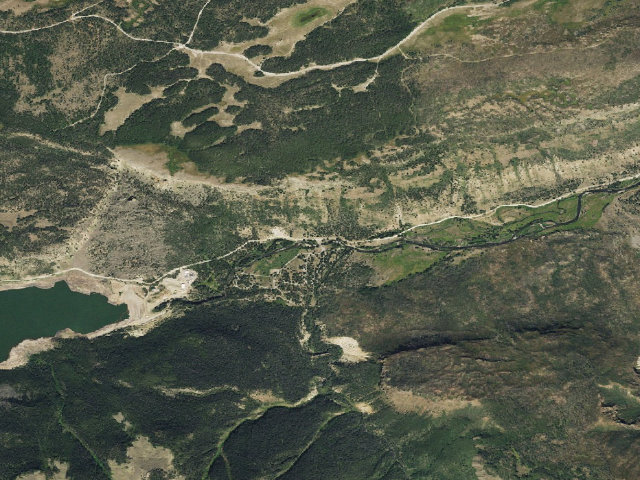 Aerial image of Thirty Mile Campground