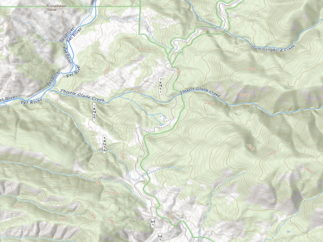 USGS topographic map of Thistle Glade