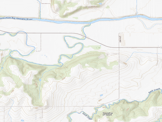USGS topographic map of Thomas C. Matter WMA