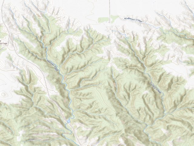 USGS topographic map of Thomas Creek WMA