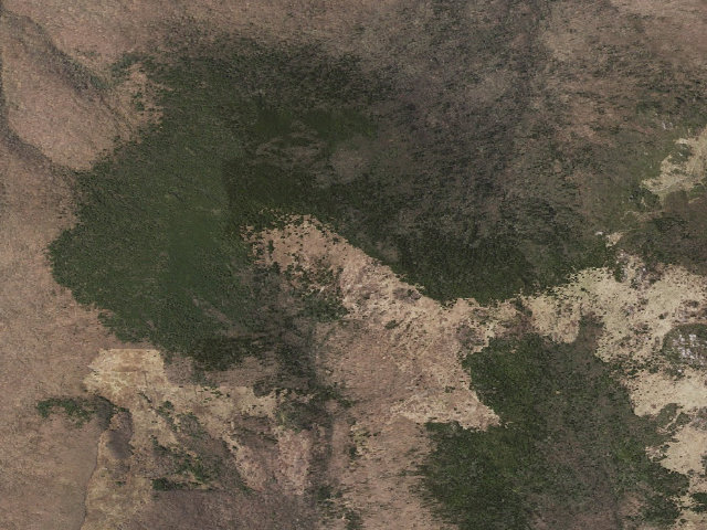 Aerial image of Thomas Knob A.T. Shelter
