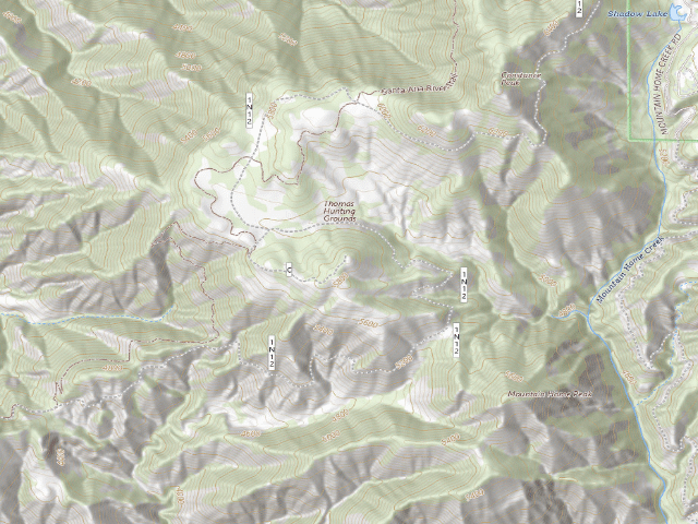 USGS topographic map of Thomas Mtn Yp Sites Along 6S13