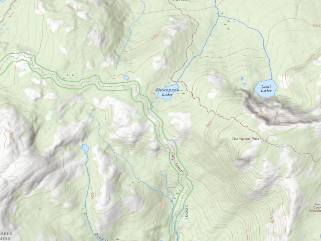 USGS topographic map of Thompson Lake