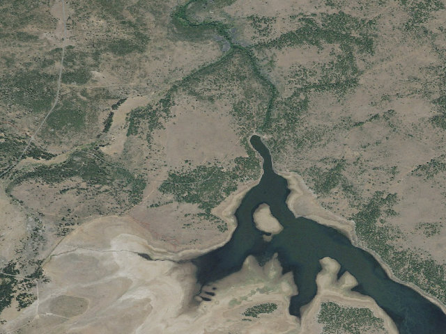 Aerial image of Thompson Reservoir