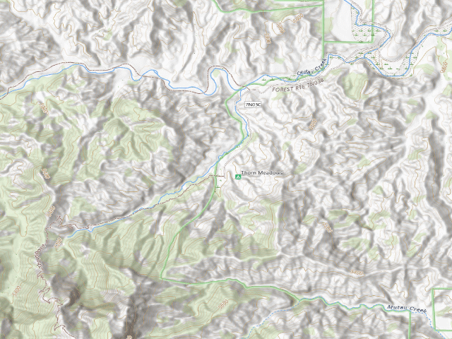 USGS topographic map of Thorn Meadows Campground