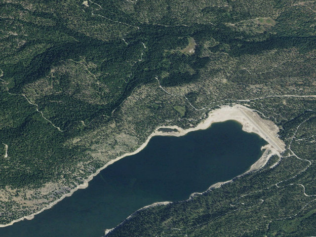 Aerial image of Three Frogs Campground