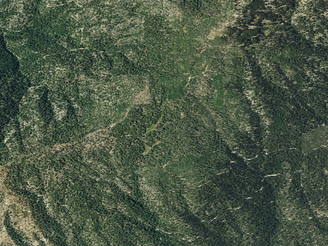 Aerial image of Three Prong Campground