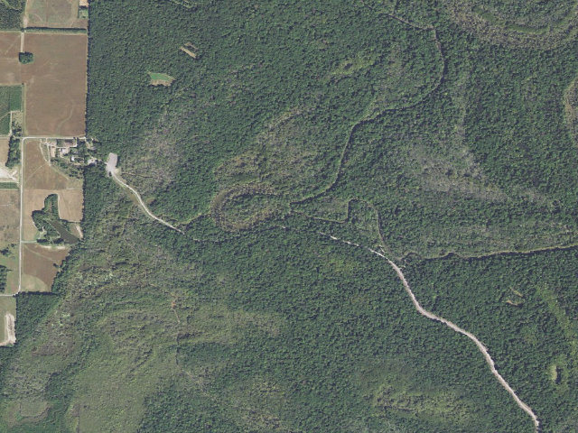 Aerial image of Three Sister's Lake East Camping Area