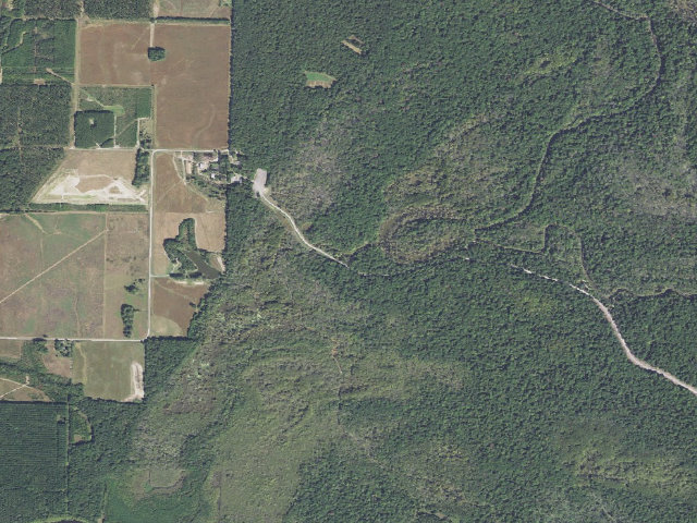 Aerial image of Three Sister's Lake West Camping Area