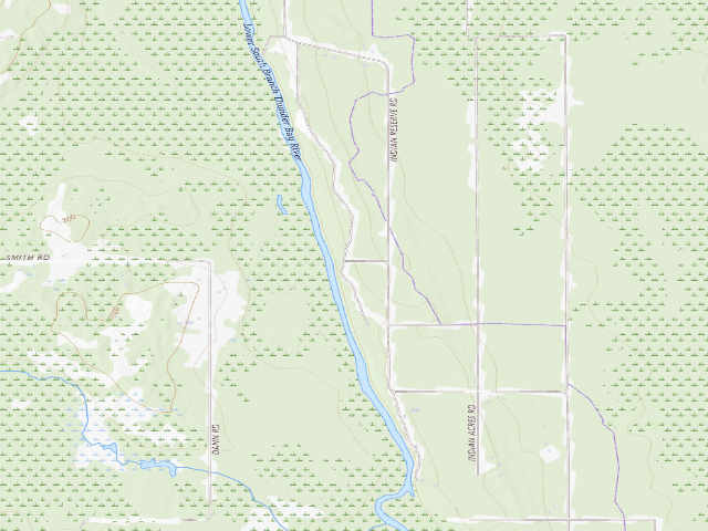 USGS topographic map of Thunder Bay River State Forest Campground