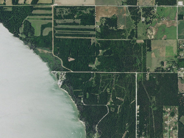 Aerial image of Thunder Road Camp (Canton WMA)