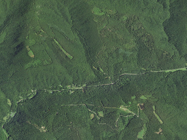 Aerial image of Thurmond Chatham Game Land camping area #1