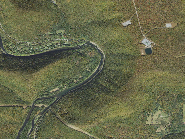 Aerial image of Tiadaghton State Forest primitive campsite BF 005 (Bonnell Flats)