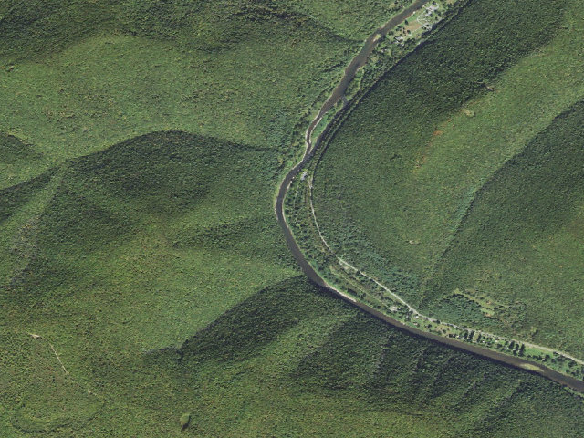 Aerial image of Tiadaghton State Forest primitive campsite BW 001 (Black Walnut Bottom)