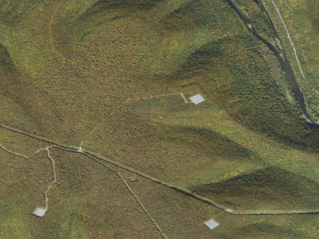 Aerial image of Tiadaghton State Forest roadside campsite BR 001