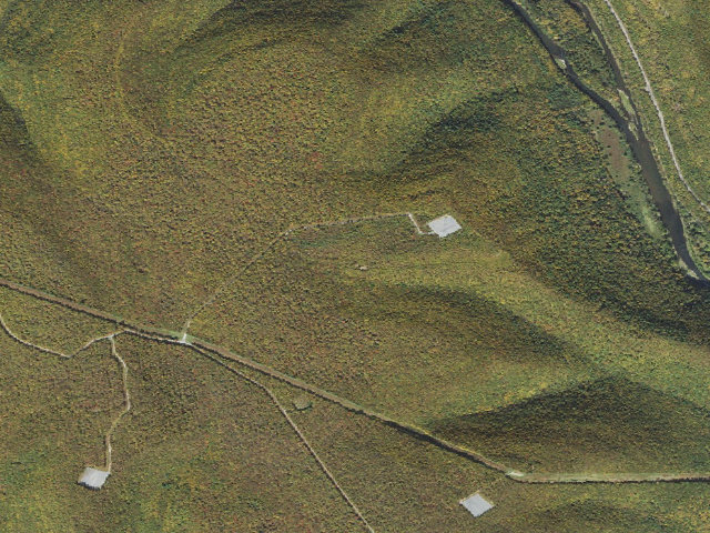 Aerial image of Tiadaghton State Forest roadside campsite BR 002