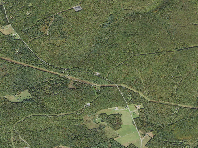 Aerial image of Tiadaghton State Forest roadside campsite MH 001