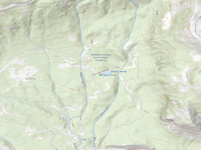 USGS topographic map of Tieton Pond